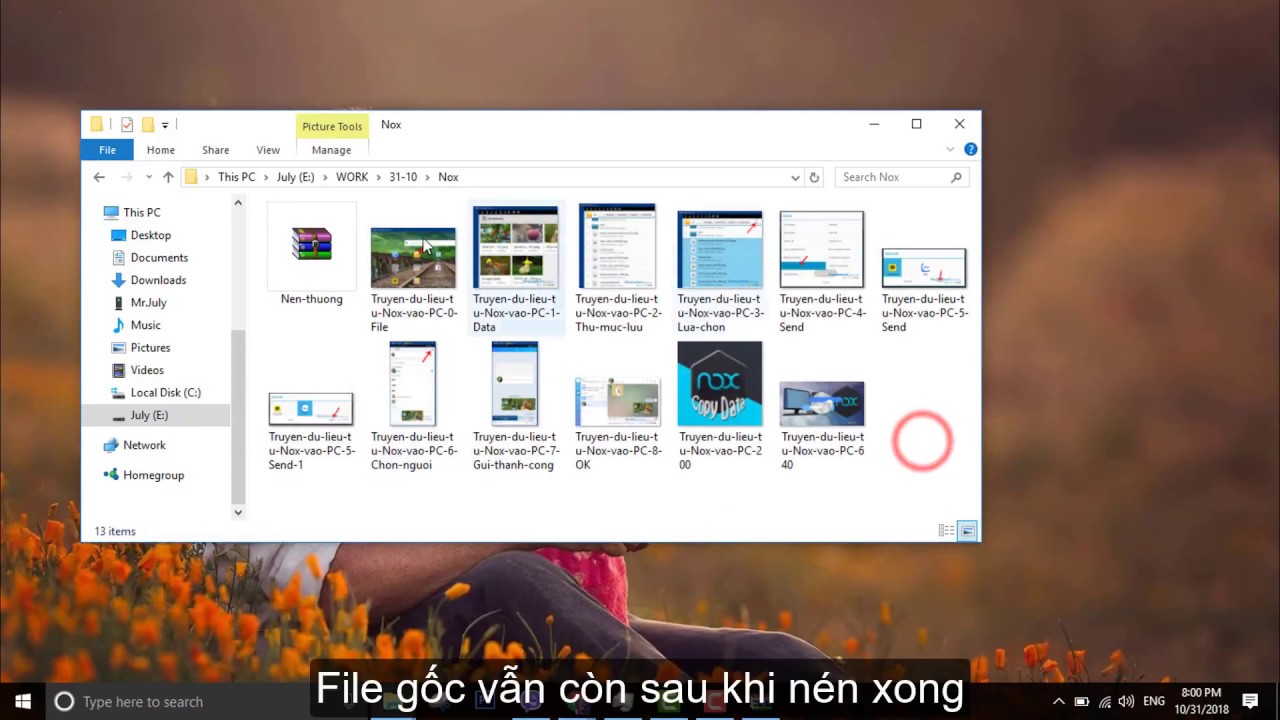 Cách xoá file vừa nén bằng WinRAR
