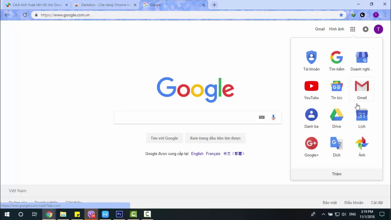 Video hướng dẫn cách bật chế độ nền tối cho Google Docs