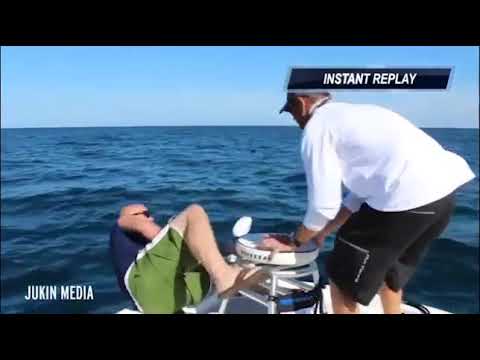 Cá 'khổng lồ' bất ngờ kéo người đàn ông xuống biến