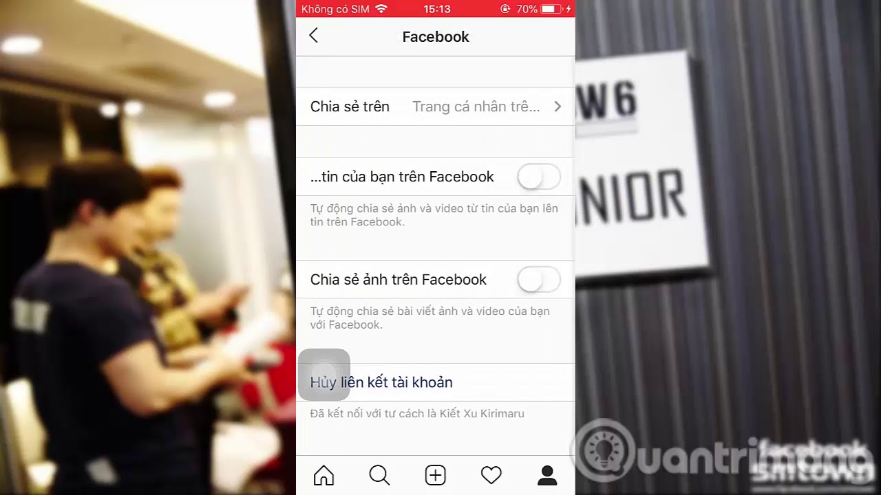 Cách liên kết Instagram với Facebook