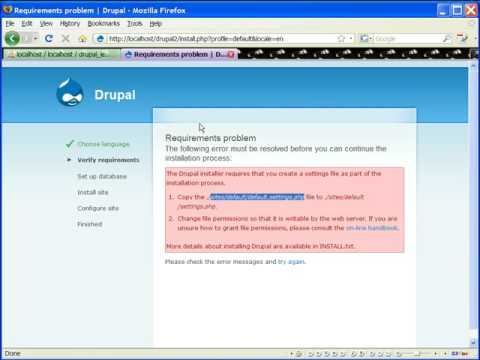 Cài đặt Drupal 6 trên Localhost