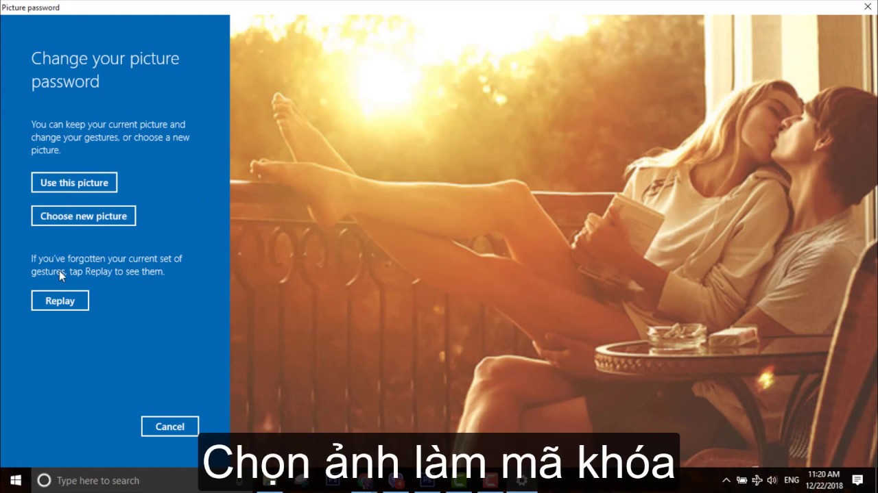 Cách đăng nhập Windows 10 bằng ảnh