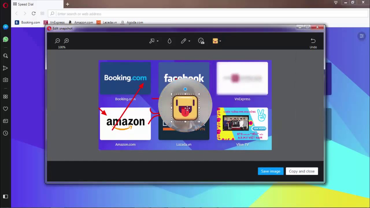 Chụp màn hình toàn bộ website mở trên Opera