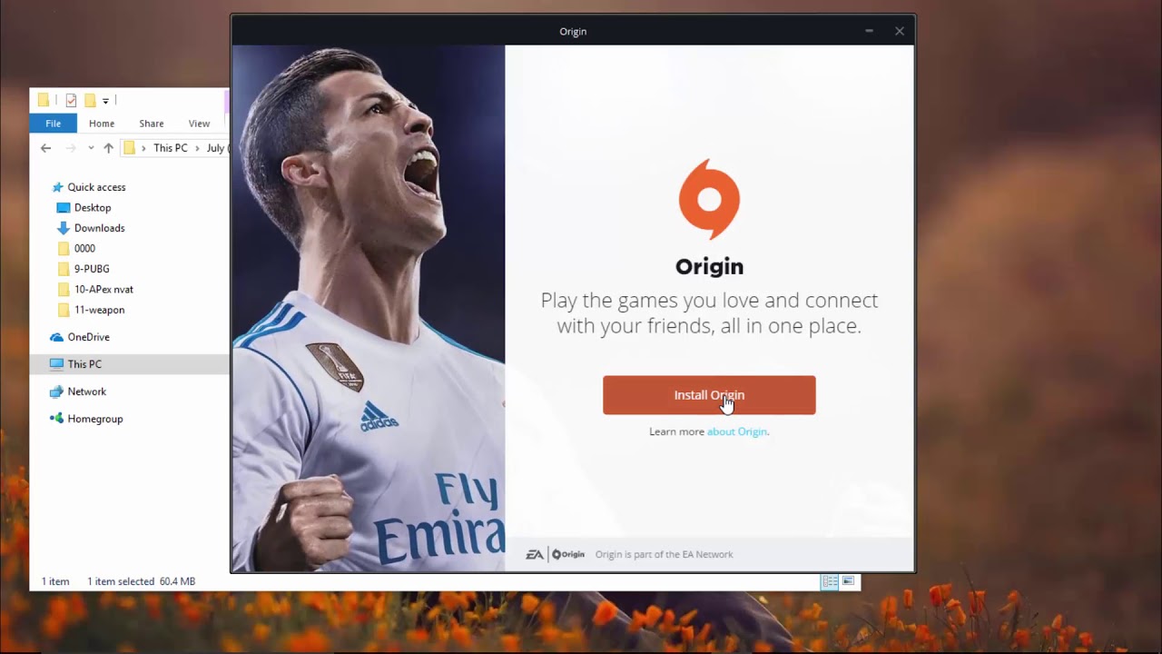 Cài đặt Origin để chơi game trên máy tính