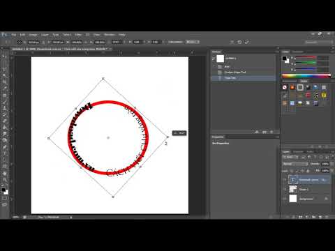 Cách viết chữ theo hình tròn trong Photoshop
