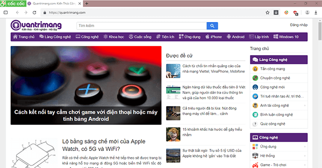 Hướng dẫn xóa dữ liệu duyệt web trên Cốc Cốc
