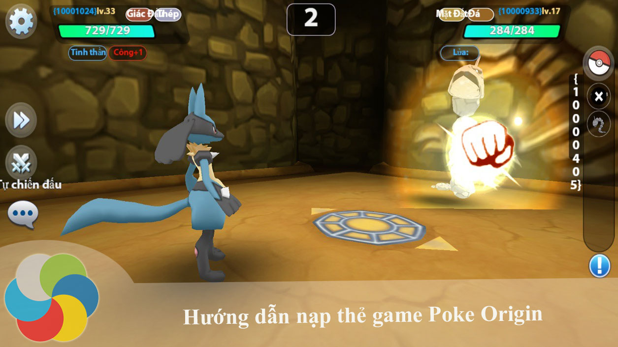 Hướng dẫn nạp thẻ game Poke Origin