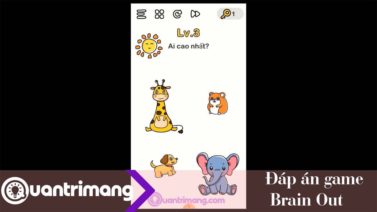 Đáp án game Brain Out