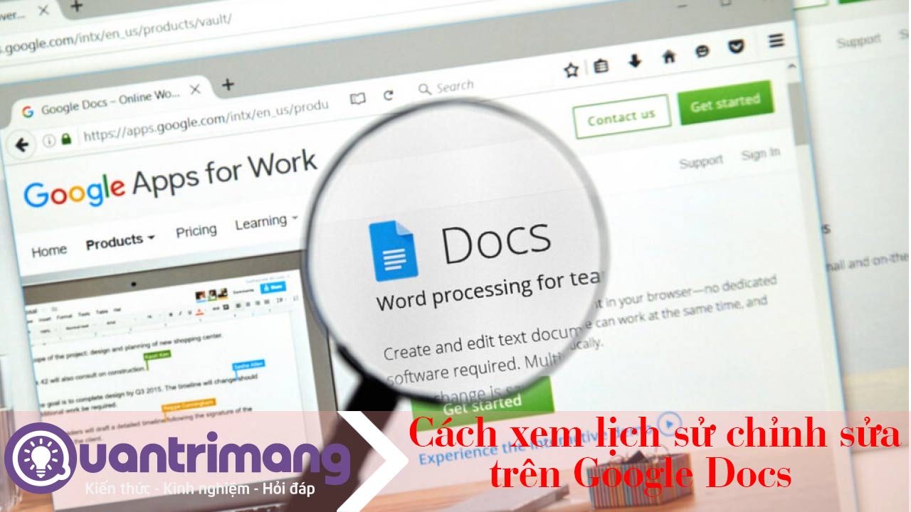 Cách xem lịch sử chỉnh sửa trên Google Docs
