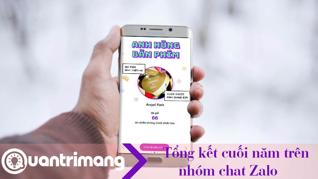 Hướng dẫn tổng kết nhóm chat Zalo cuối năm