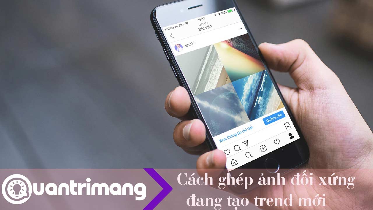 Cách ghép ảnh đối xứng nghệ thuật