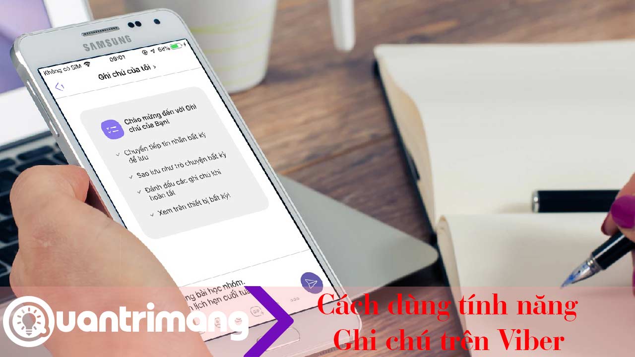 Cách dùng tính năng Ghi chú trên Viber