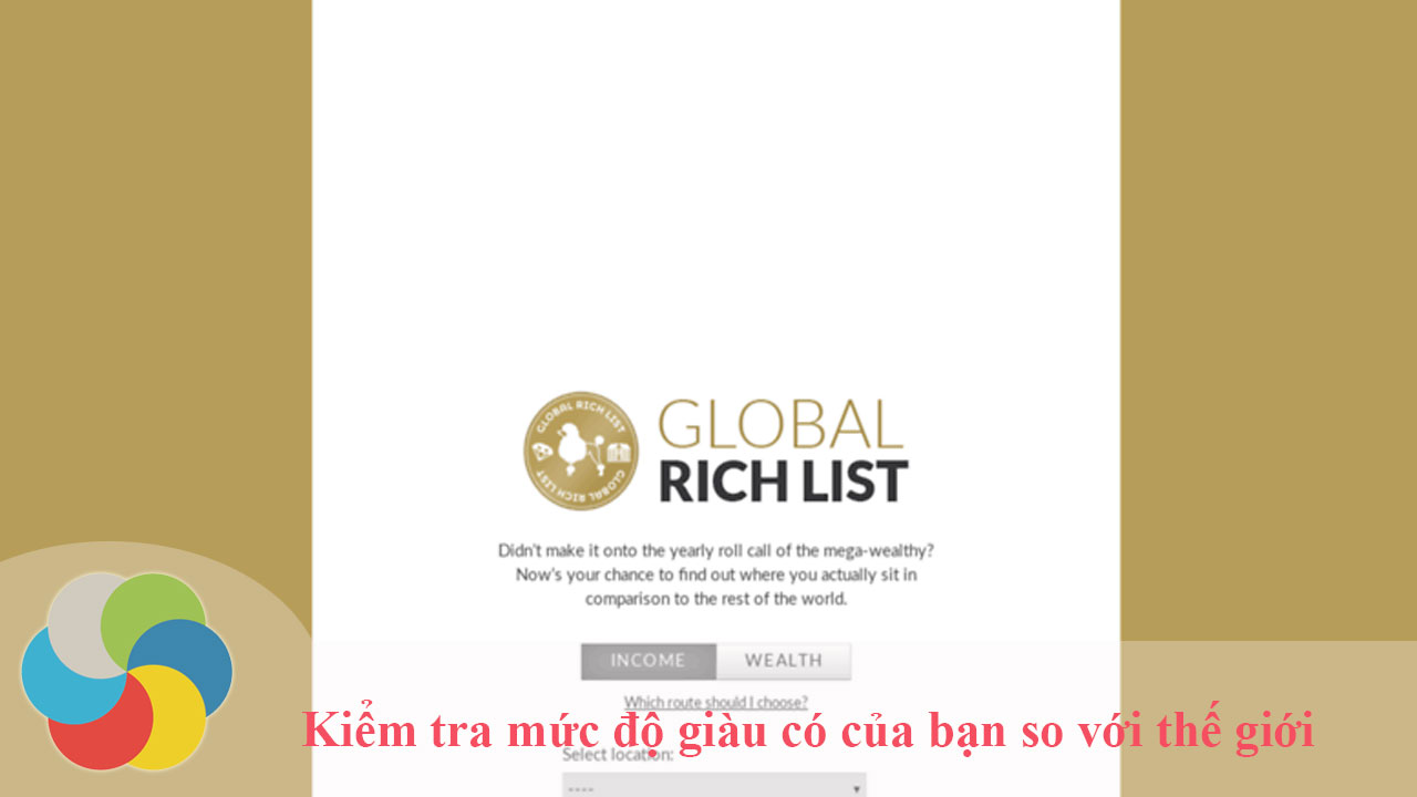 Cách kiểm tra mức độ giàu có của bạn so với thế giới