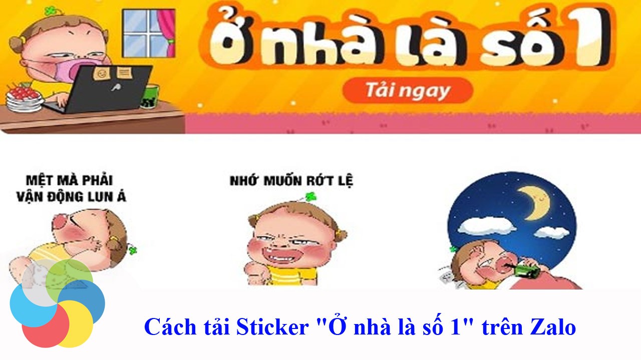 Cách tải Sticker "Ở nhà là số 1" trên Zalo