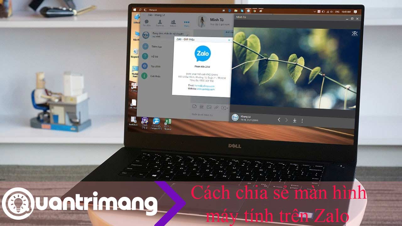 Cách chia sẻ màn hình trên Zalo
