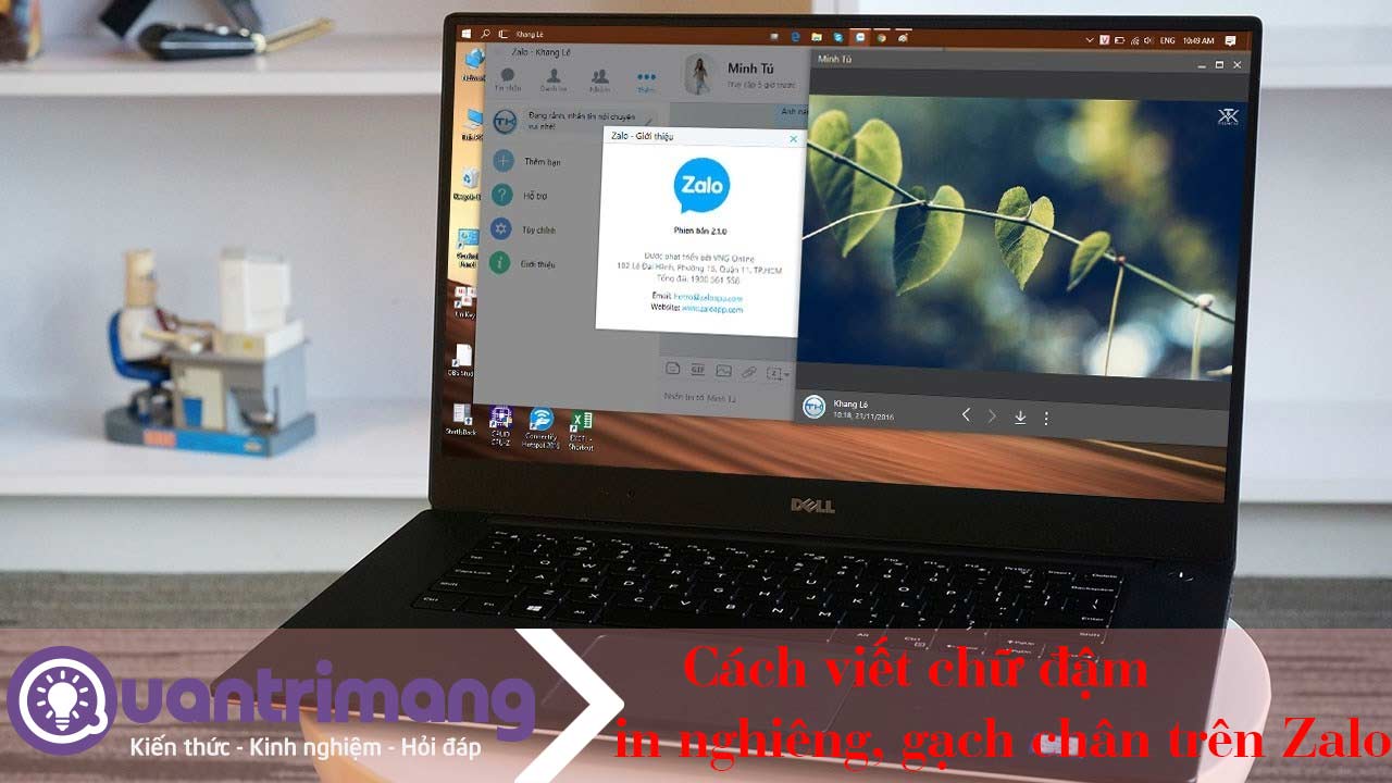 Cách viết chữ đậm, in nghiêng, gạch chân trong Zalo