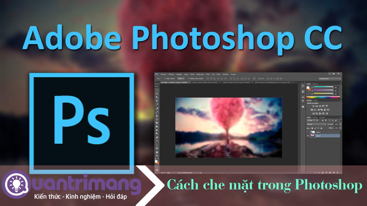 Cách che mặt trong Photoshop