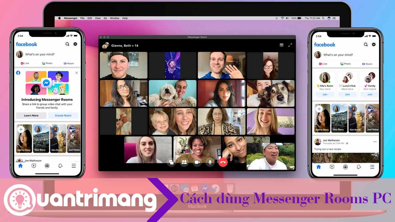 Cách gọi video trên Messenger Rooms PC