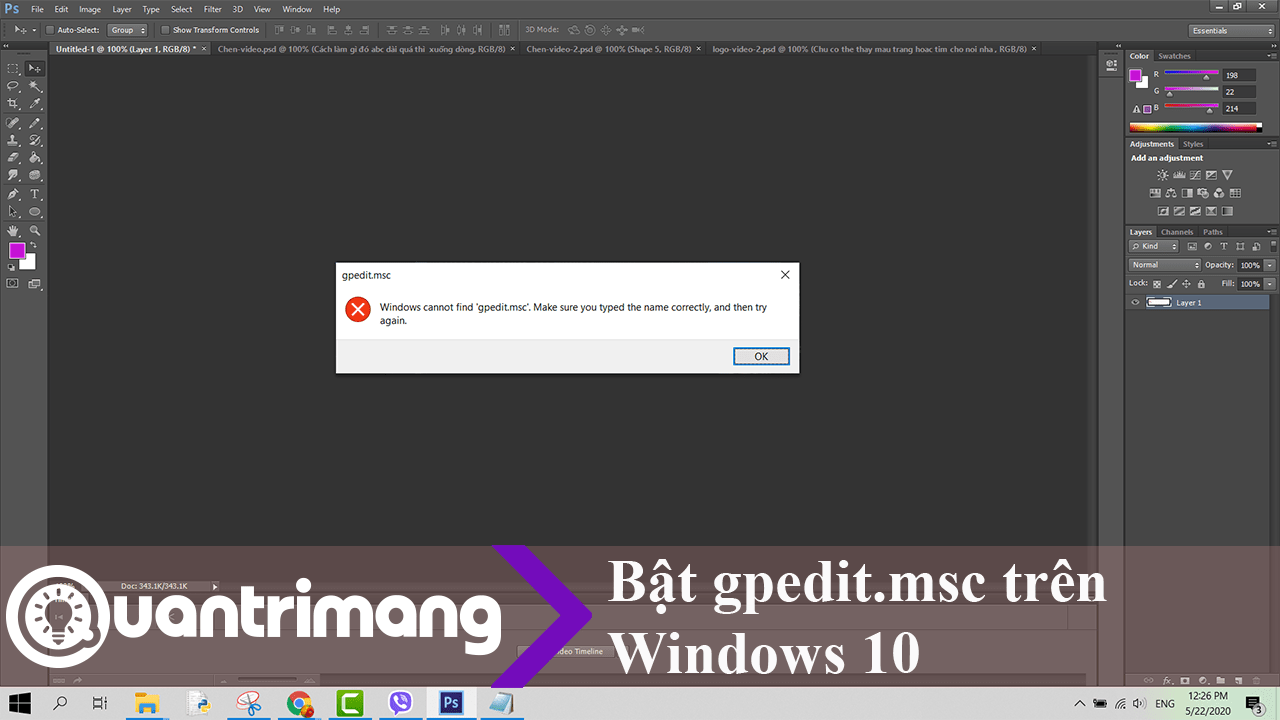 Cách cài đặt Group Policy Editor (GPEdit.Msc) trên Windows 10 Home Edition