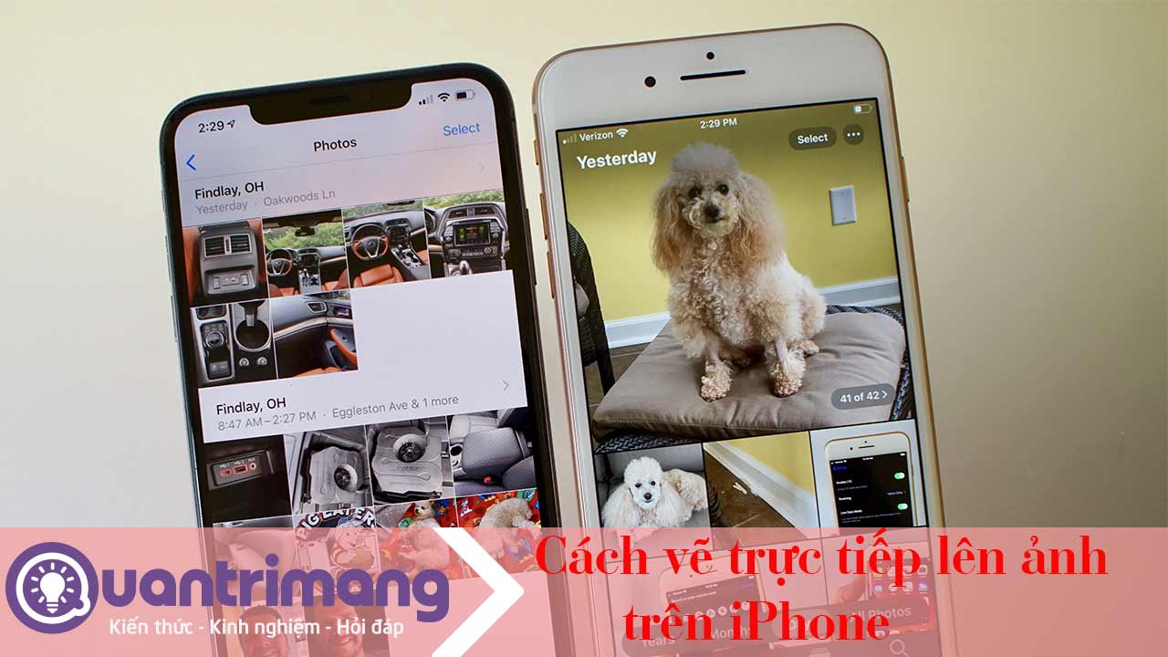 Cách vẽ lên ảnh trên iPhone 