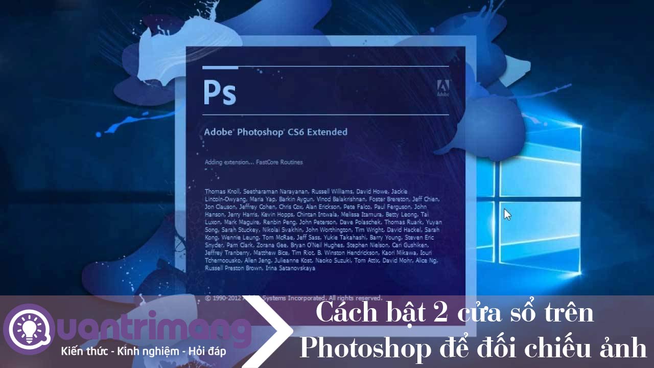 Cách bật 2 cửa sổ trên Photoshop để đối chiếu ảnh