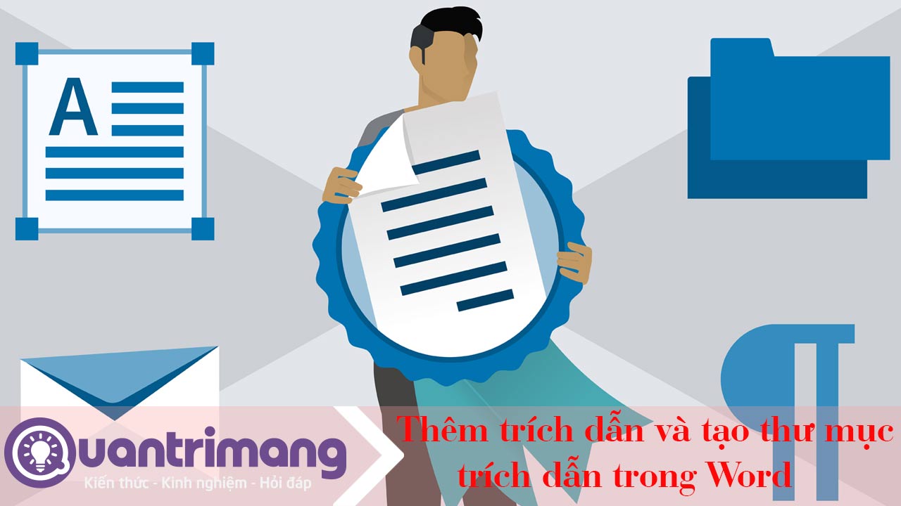 Thêm trích dẫn và tạo thư mục trích dẫn trong Word
