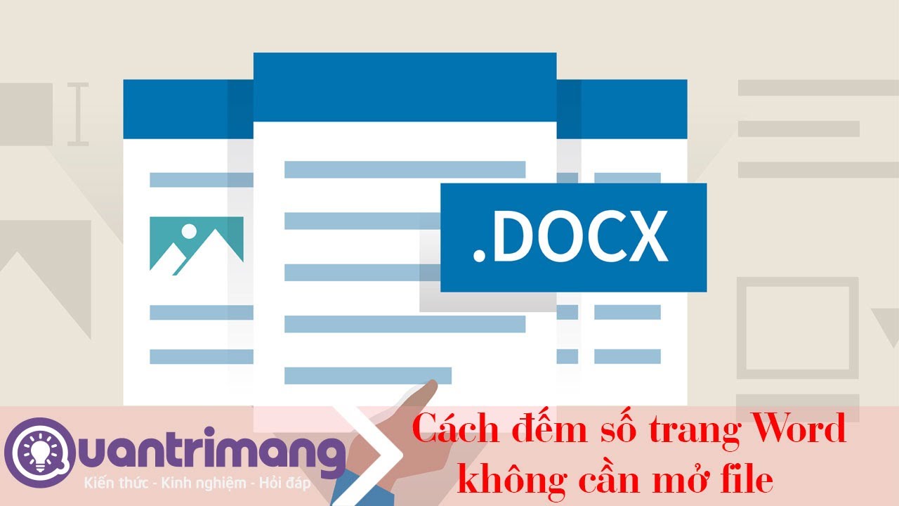 Cách xem nhanh số trang trong Word