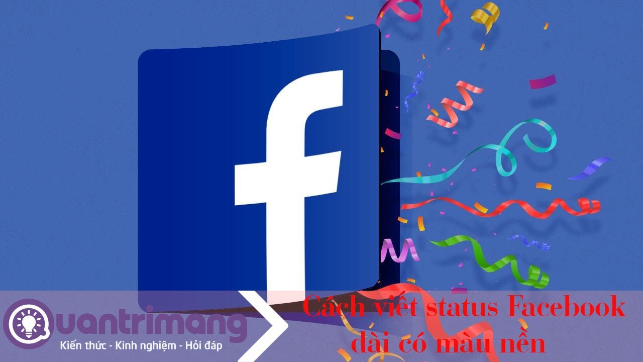Cách viết status dài trên Facebook có màu nền