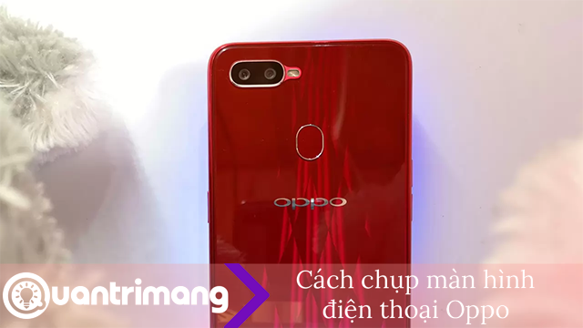 Chụp màn hình Oppo bằng 3 ngón tay
