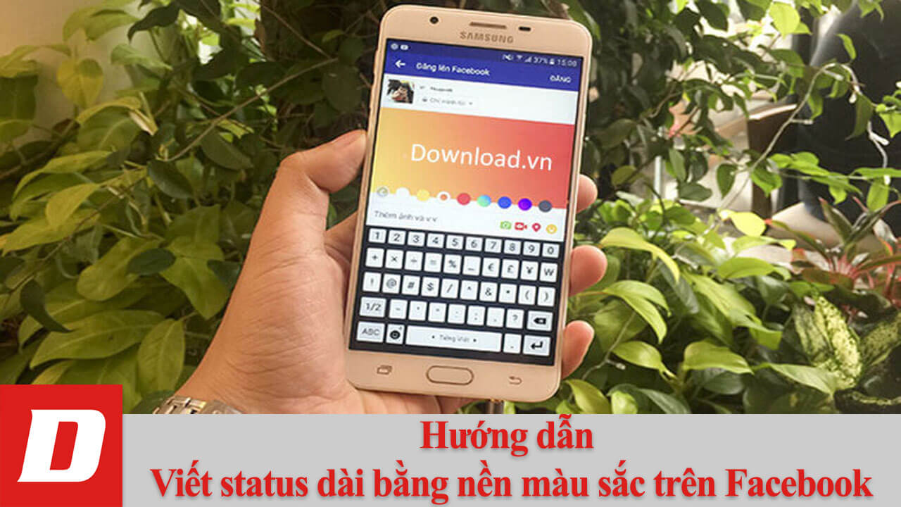 Hướng dẫn viết status dài bằng nền màu sắc trên Facebook