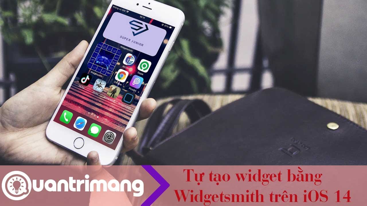 Tự tạo widget bằng Widgetsmith trên iOS 14