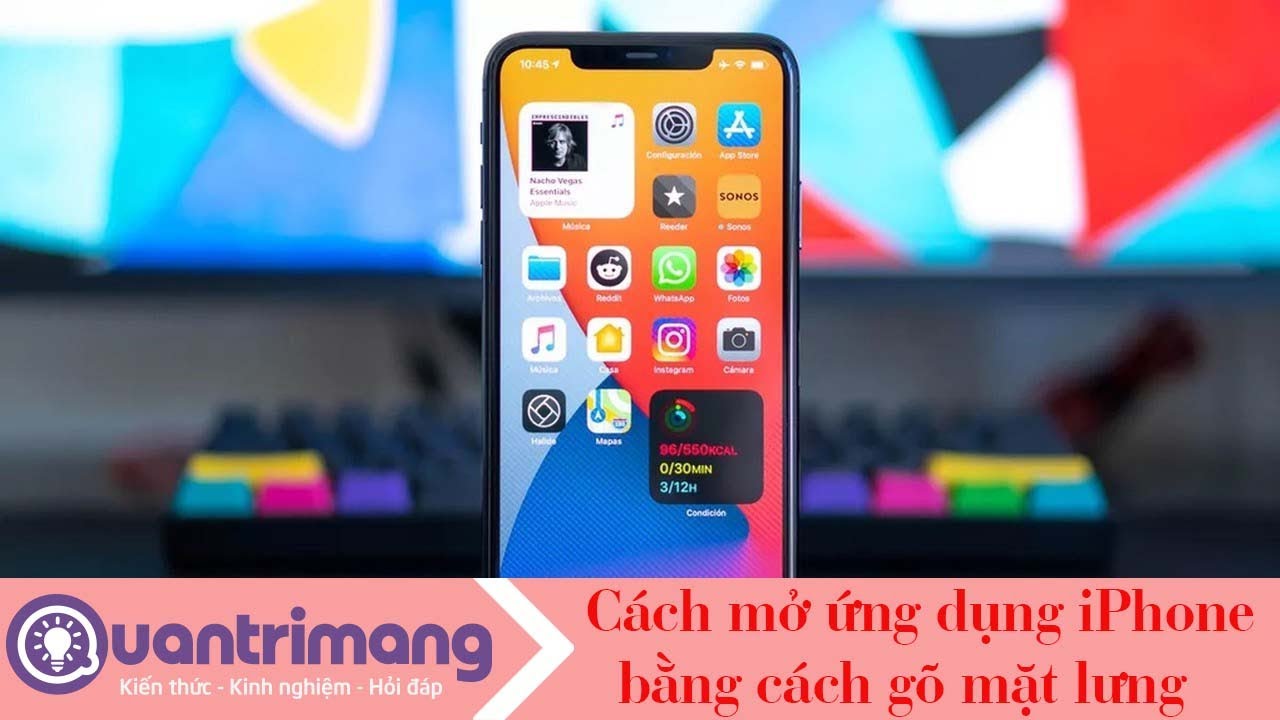 Cách mở Instagram trên iPhone bằng cách gõ mặt lưng