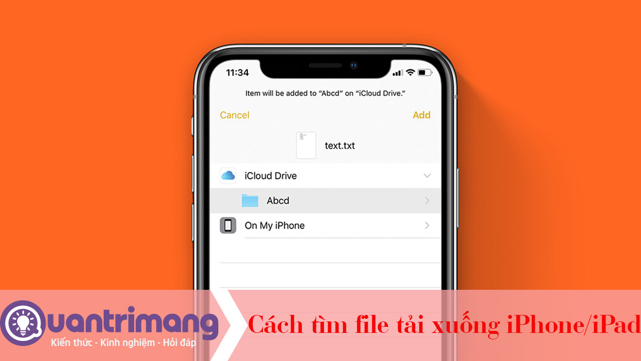 Cách tìm file tải xuống trên iPhone