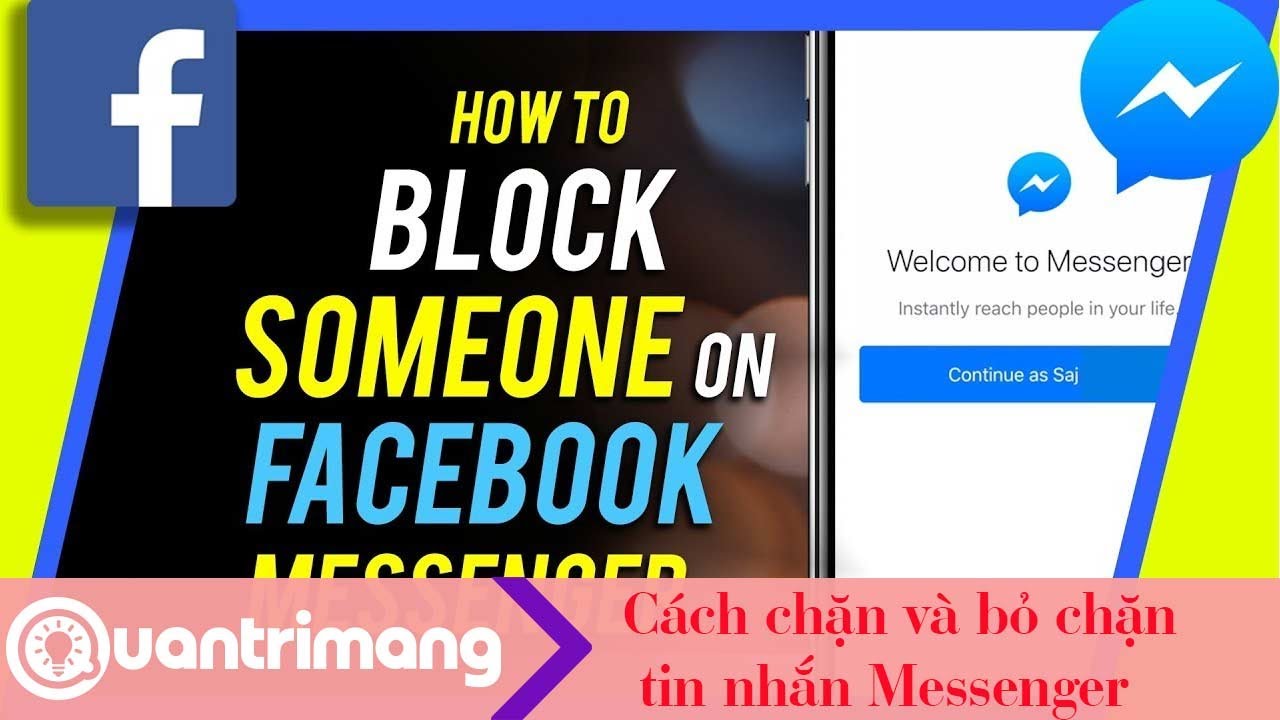 Cách chặn và bỏ chặn tin nhắn Messenger