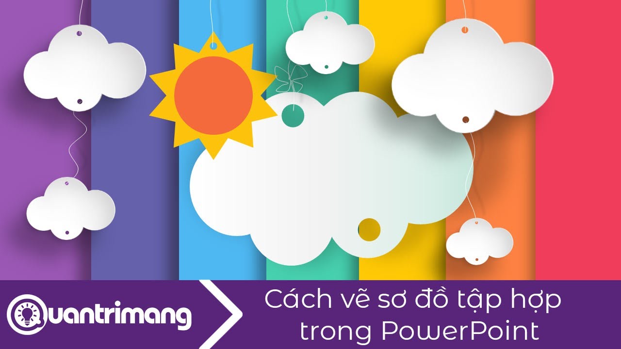 Cách vẽ sơ đồ tập hợp trong PowerPoint