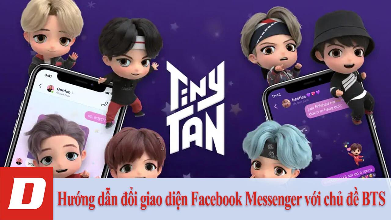Hướng dẫn đổi giao diện Facebook Messenger với chủ đề BTS
