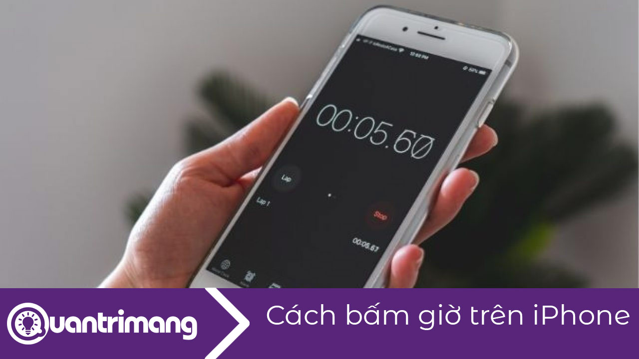 Cách bấm giờ trên iPhone