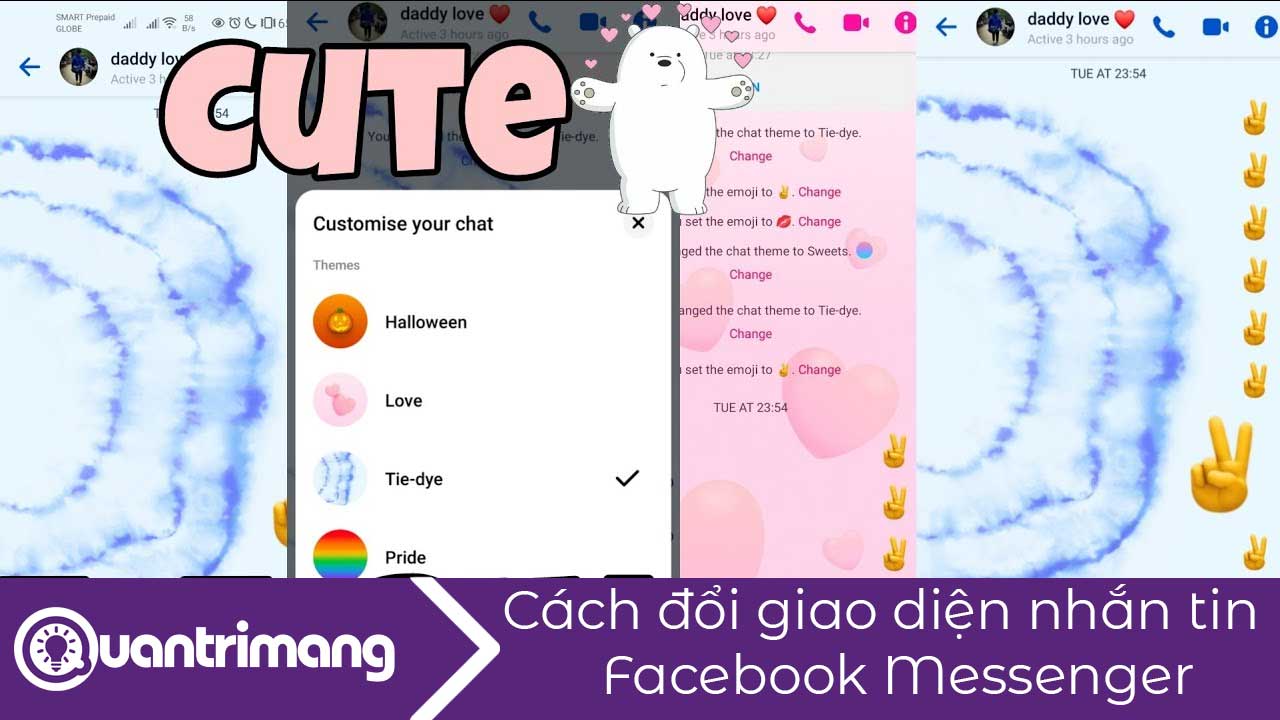 Cách đổi giao diện nhắn tin trên Messenger