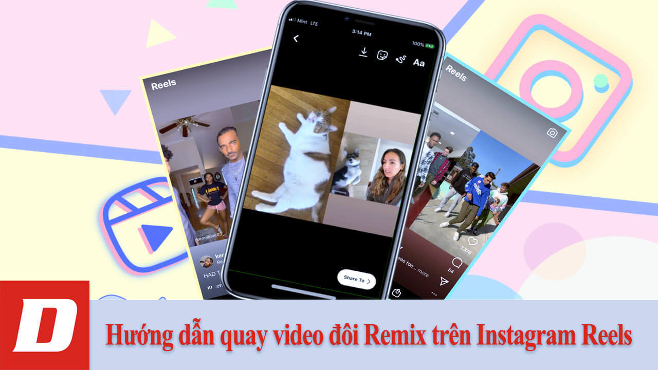 Hướng dẫn quay video đôi Remix trên Instagram Reels