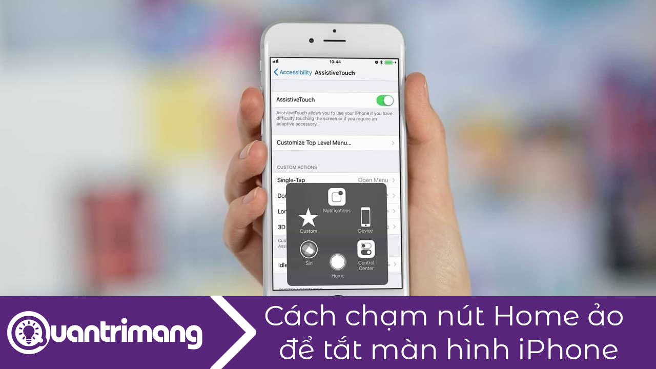 Cách khóa màn hình iPhone nhanh
