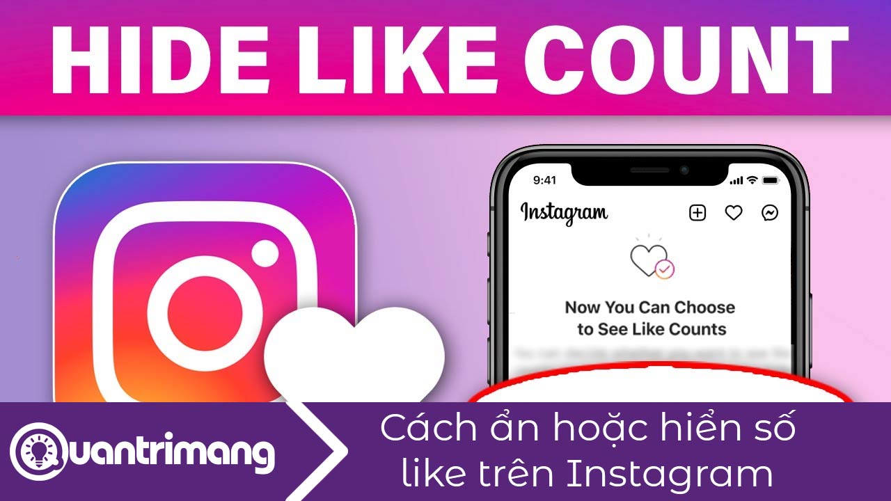 Cách ẩn hoặc hiển thị số lượt thích trên Instagram