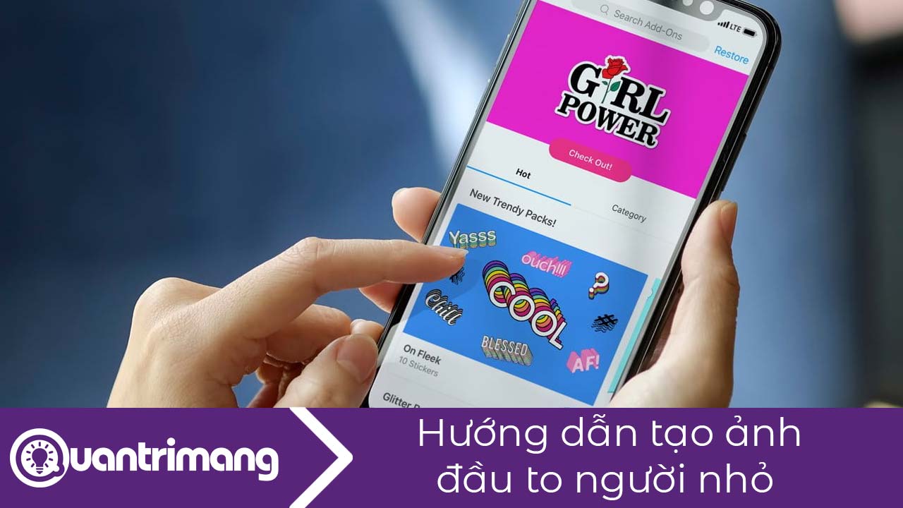 Cách làm ảnh đầu to trên điện thoại
