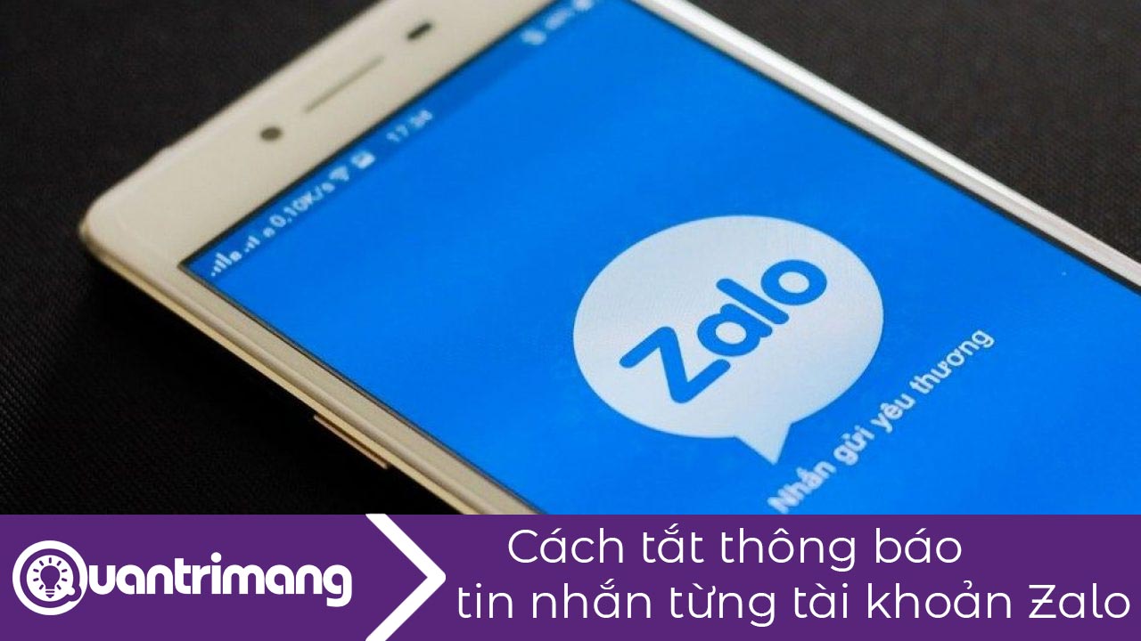 Cách tắt tin nhắn tài khoản Zalo
