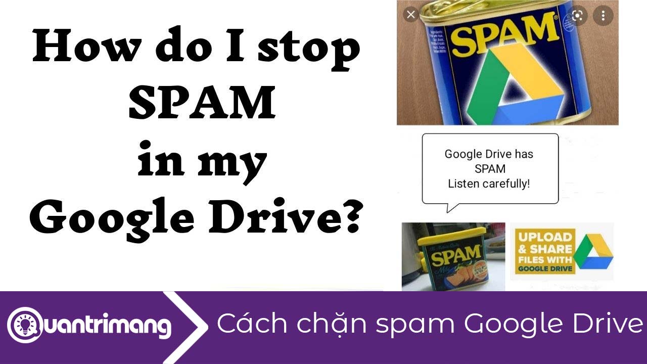 Cách chặn spam trên Google Drive