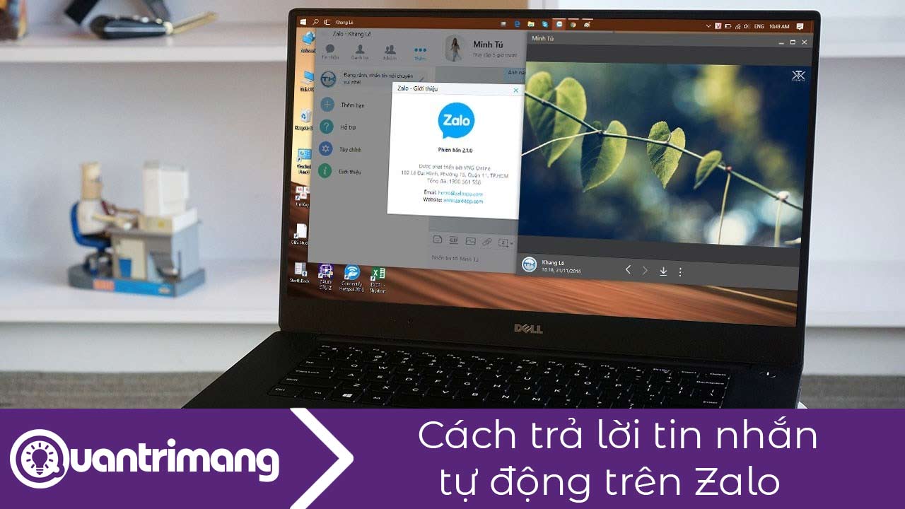 Cách trả lời tin nhắn tự động trên Zalo