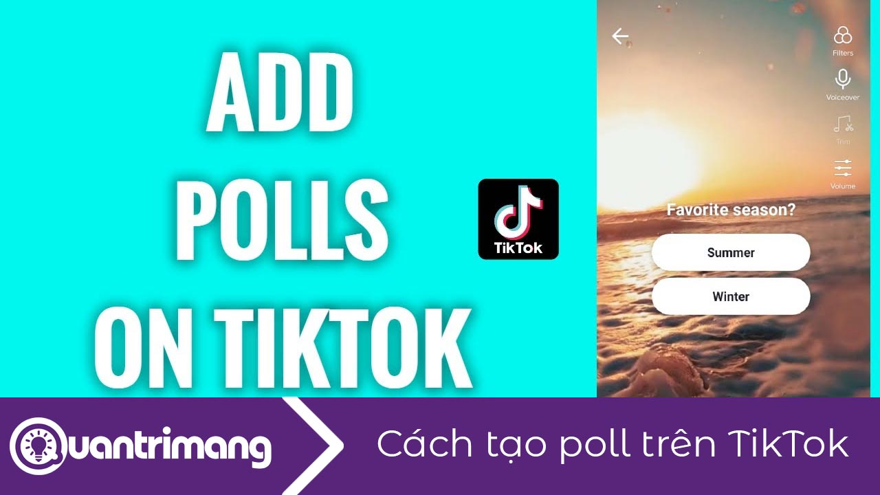Cách tạo bình chọn trên TikTok