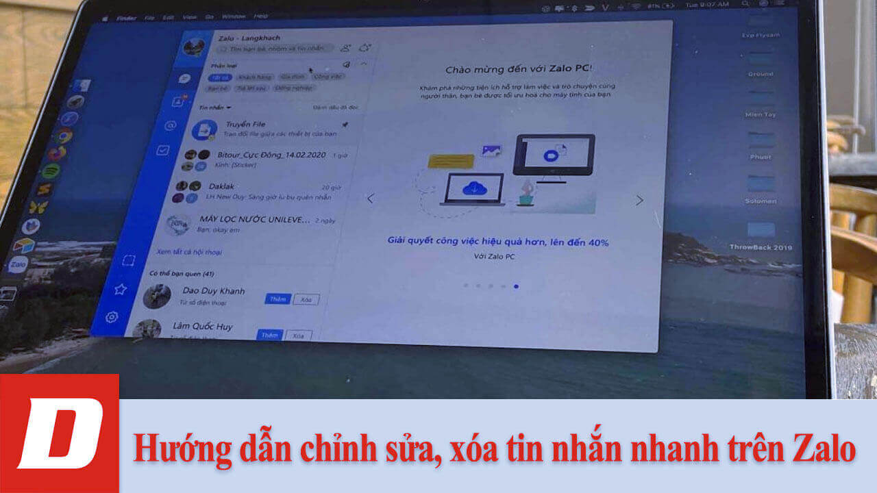 Hướng dẫn chỉnh sửa, xóa tin nhắn nhanh trên Zalo