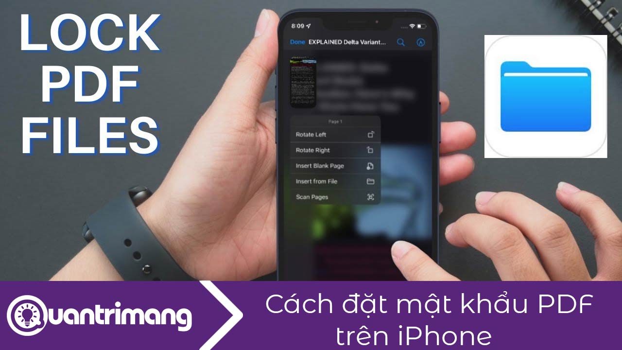 Cách đặt mật khẩu PDF trên iPhone
