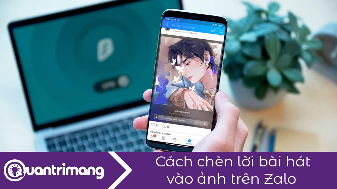 Cách chèn lời bài hát vào ảnh trên Zalo