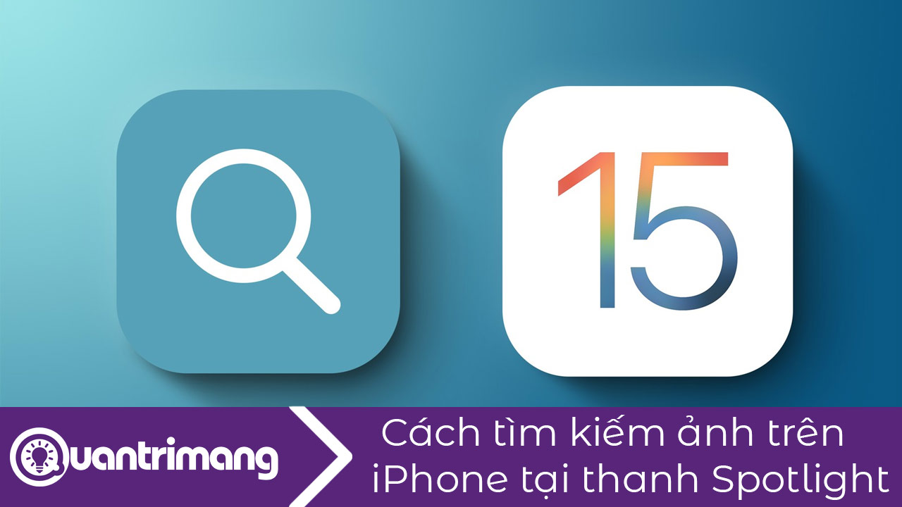 Cách tìm kiếm ảnh trên iPhone tại thanh Spotlight